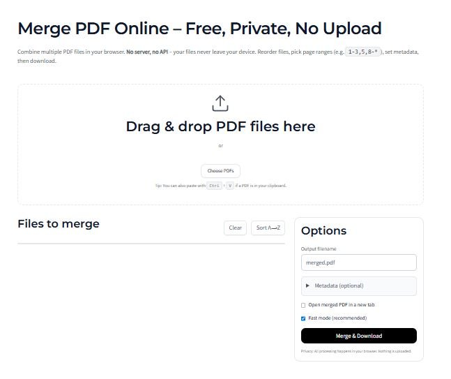 merge pdf online free