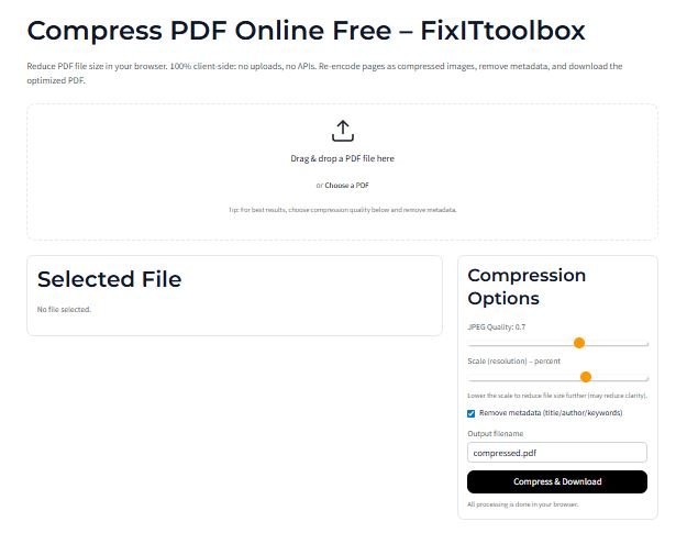 compress pdf online free